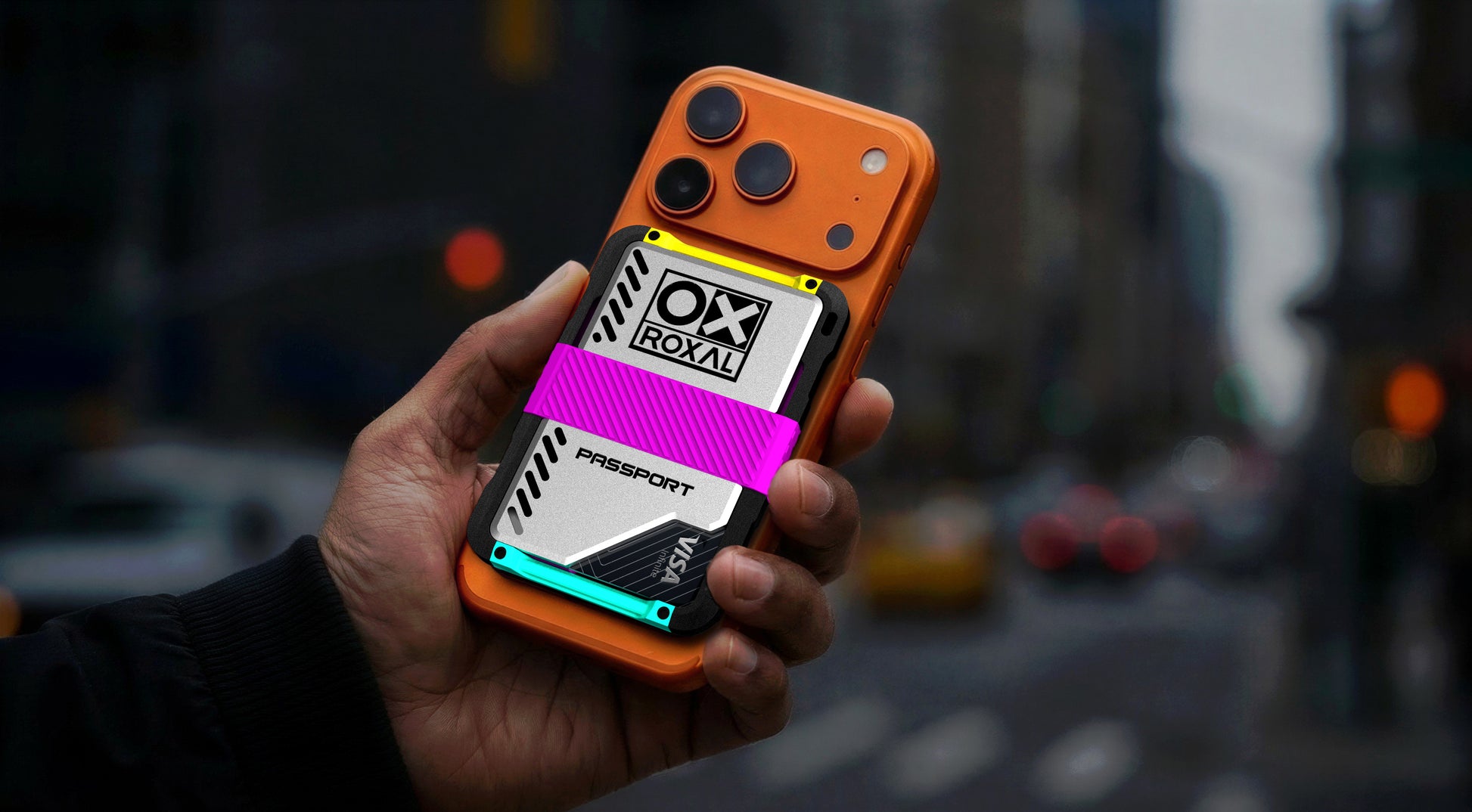 Roxal Passport Magnetic Wallet Magenta