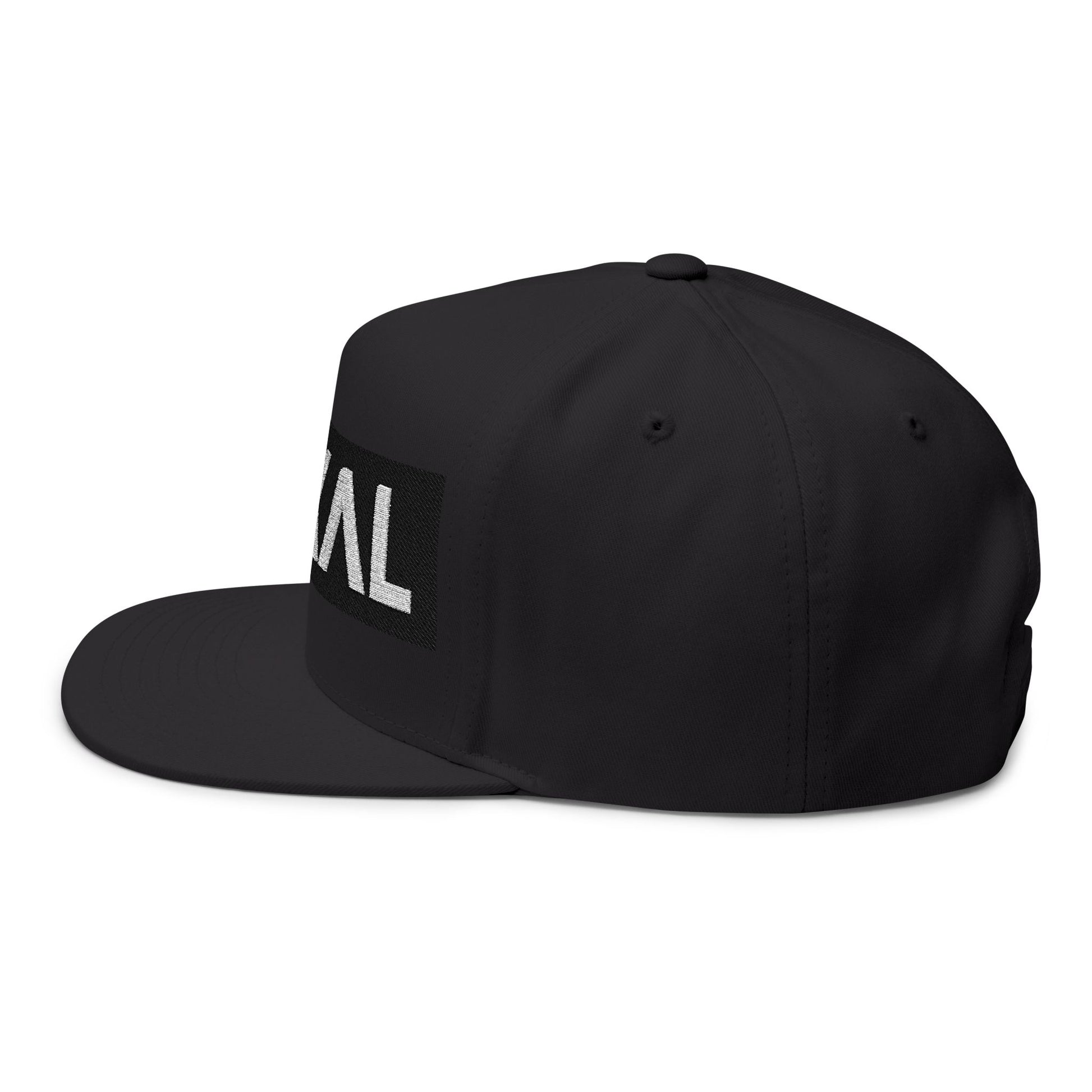 Flat Bill Cap — ROXAL Embroidered Snapback Hat