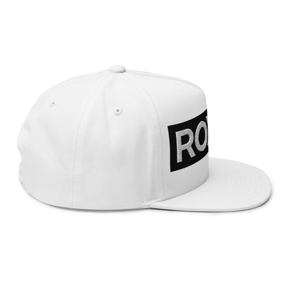 Flat Bill Cap — ROXAL Embroidered Snapback Hat