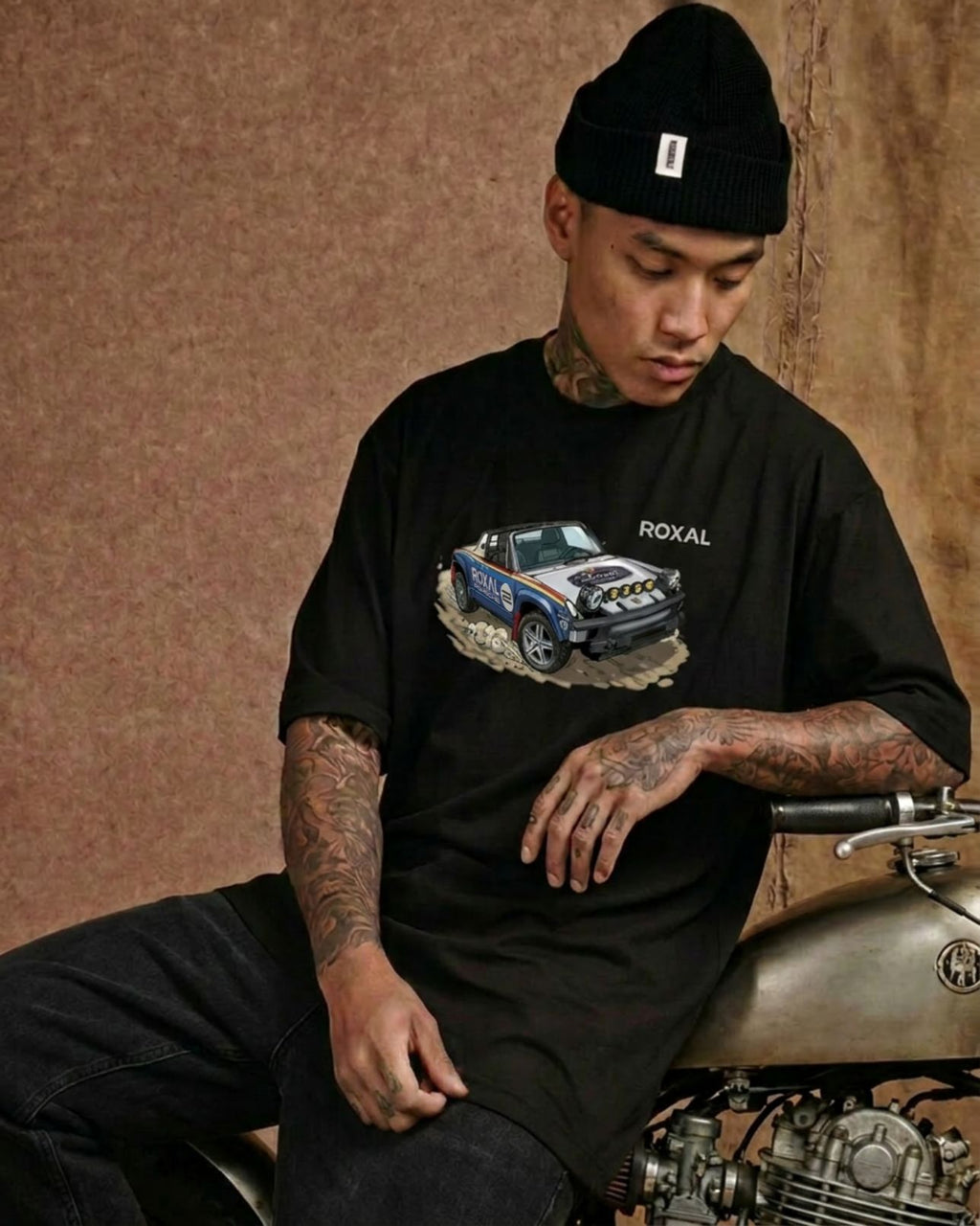 Scraptor Rally Tee — 'ROXAL' Off-Road Racing Graphic T-Shirt