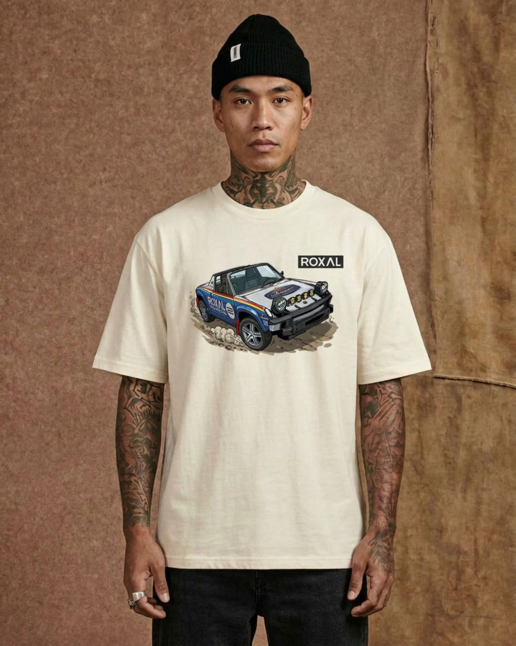 Scraptor Rally Tee — 'ROXAL' Off-Road Racing Graphic T-Shirt