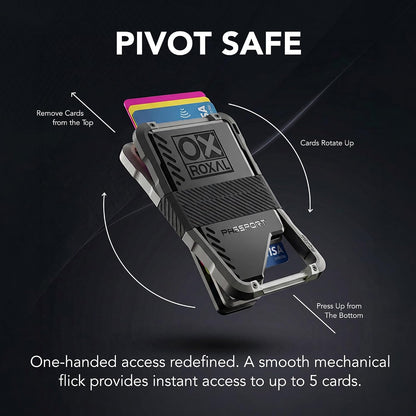 Roxal Passport Magnetic Wallet - Black