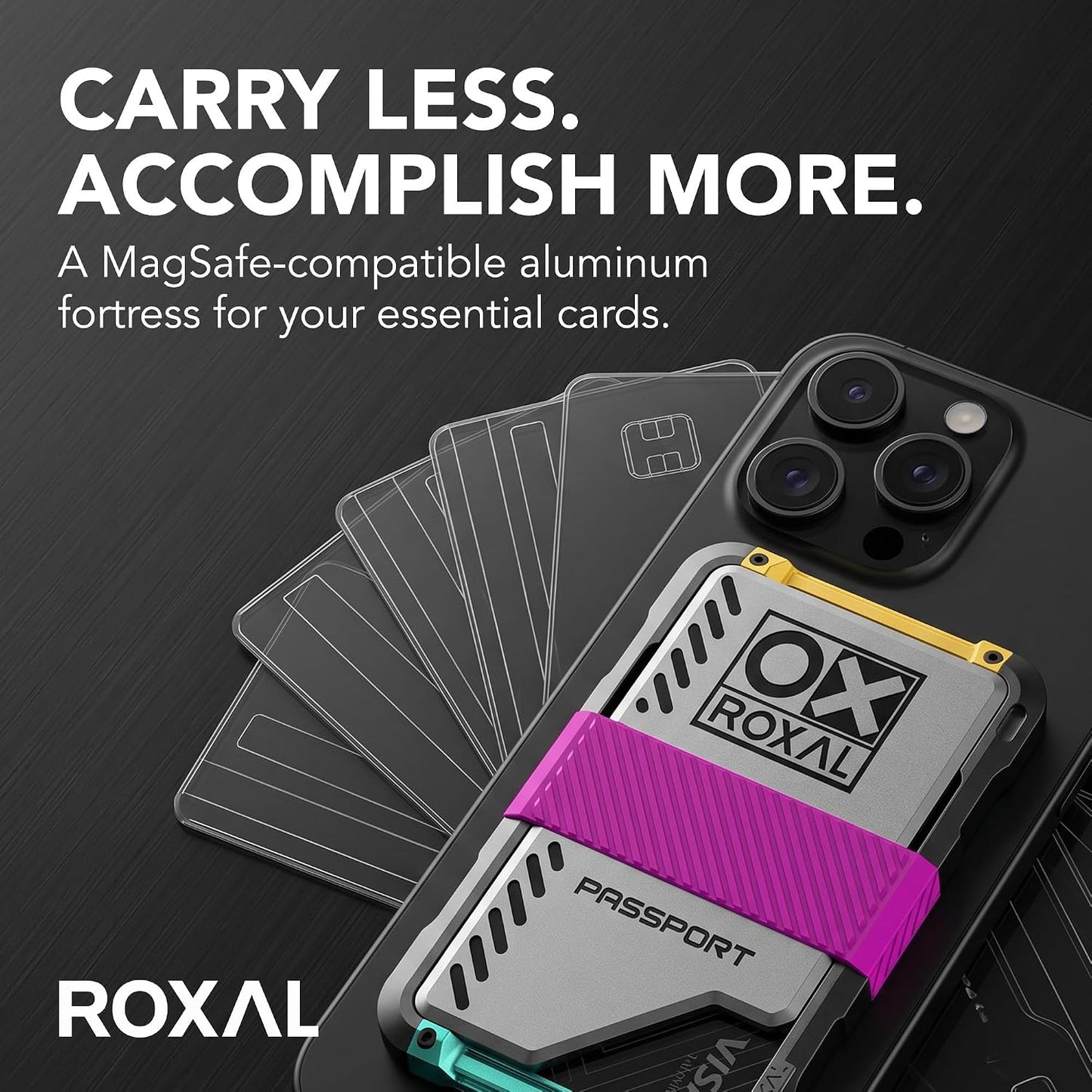 Roxal Passport Magnetic Wallet Magenta