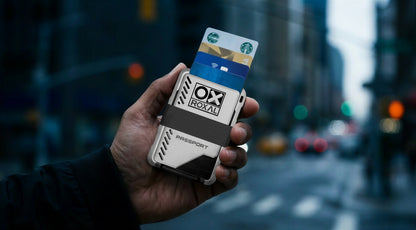 Roxal Passport Magnetic Wallet - Silver