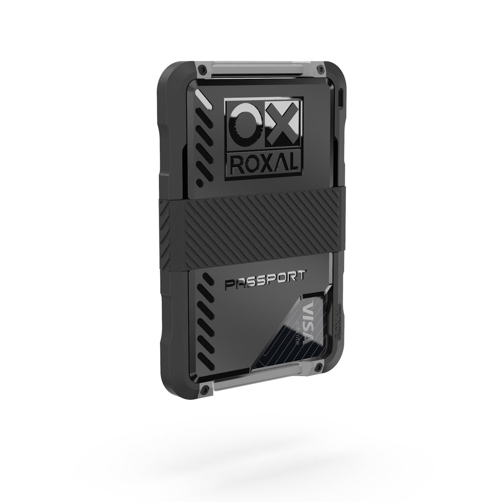 Roxal Passport Magnetic Wallet - Black