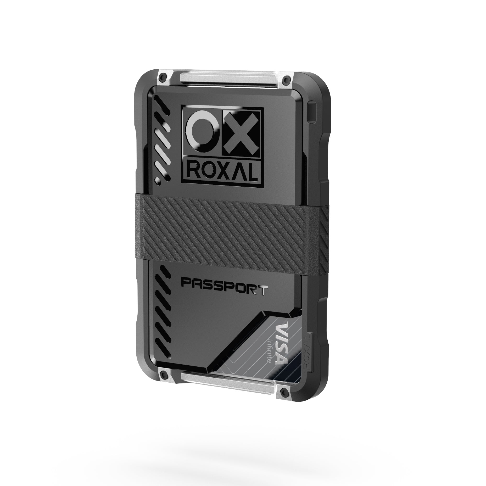 Roxal Passport Magnetic Wallet - Black