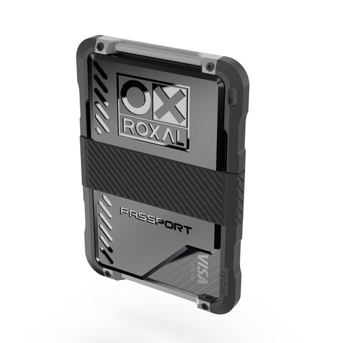 Roxal Passport Magnetic Wallet - Black