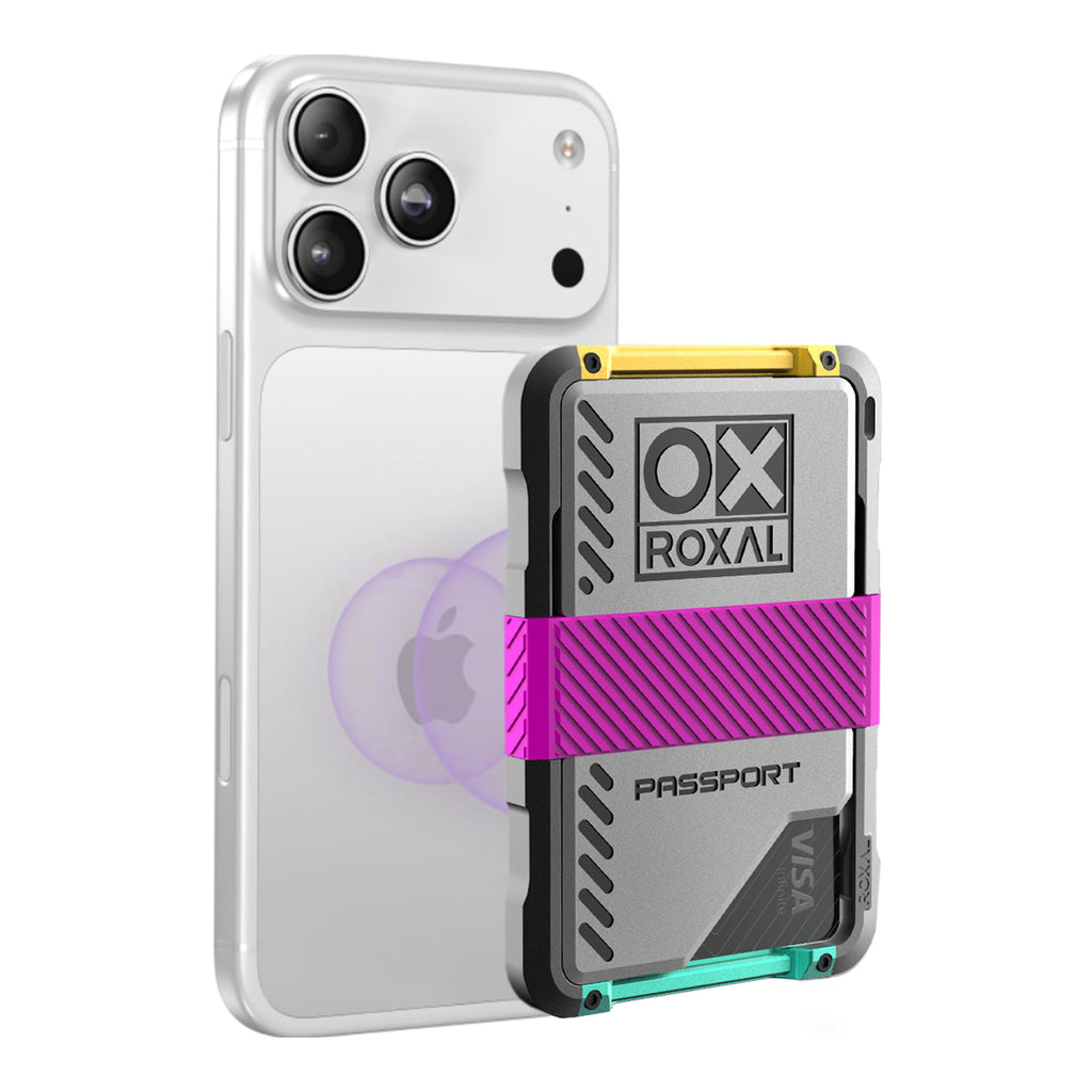 Roxal Passport Magnetic Wallet Magenta