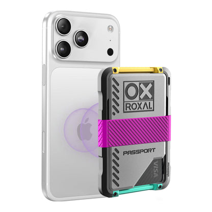 Roxal Passport Magnetic Wallet Magenta