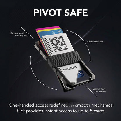 Roxal Passport Magnetic Wallet - Silver